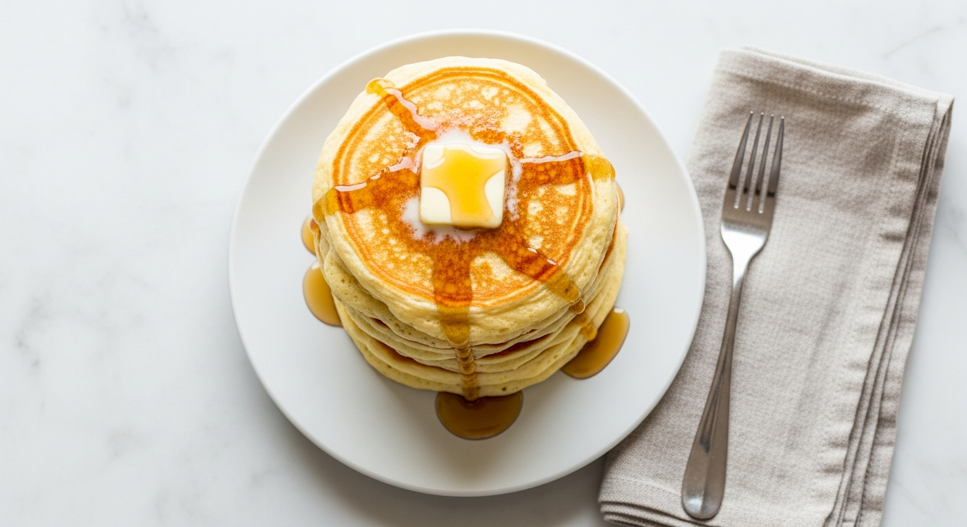 Fluffy American Buttermilk Stack